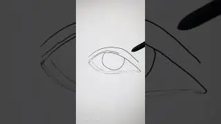 Easy To Draw A Eye ! Eye Drawing For Beginners ! #drawing #shorts