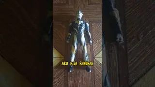 Ultraman berubah menjadi tokek #mainan #kocak #ultraman