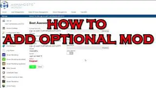 How to add Optional Mod for Client Side