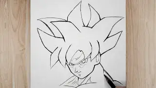How to draw Goku || How to draw goku ultra instinct