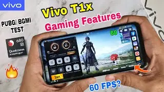 Vivo T1x Gaming Features Graphics Test, 60fps? Gameplay | vivo t1x Bgmi test | vivo t1x Pubg test