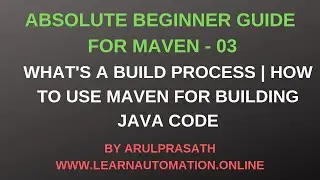 Maven Tutorials | 03 | Maven as BUILD tool | Building software code with Maven | Tamil