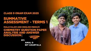 Class 9 Onam Exam 2025: Chemistry Question Paper analysis and answer discussion | AMAL O | Malayalam