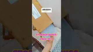 Storage Boxes pack of 4 fridge organiser container boxes 💁 #trending #shorts #ytshorts #amazonfinds