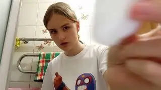 asmr ты сильно устала, а я смываю тебе макияж