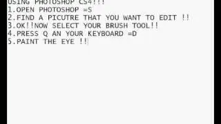 eye color cs4 photoshop tutorial