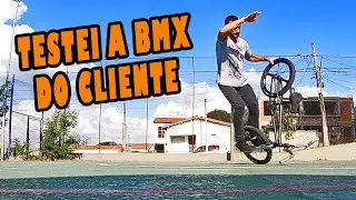 Testando a BMX Flatland do Cliente Master Sampa BMX