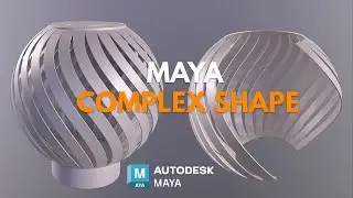 How To Model Complex Shape In Maya: Autodesk Maya Tutorial|3D Modeling