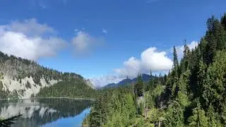 F-15s low buzz over Marmot Lake in the Alpine Lakes Wilderness