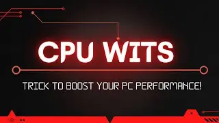 TRICK TO BOOST YOUR PC  PERFORMANCE ! 