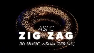 Zig Zag - Asi C | AUDIO VISUALIZER 4K MUSIC VIDEO | ABSTRACT BLENDER GEOMETRY NODES ANIMATION