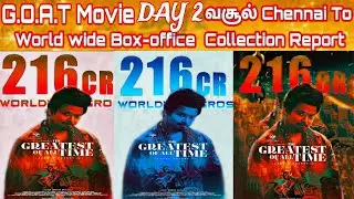 GOAT Movie 2nd Day WorldWide Boxoffice Collection | Goat Day 2 TamilNadu BoxOffice Collection Report