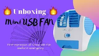USB mini fan Unbox & first impression