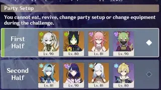 [Genshin Impact] 3.5 Spiral Abyss Floor 9-Nahida and Eula Carry