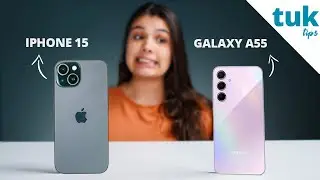Por que o Galaxy A55 é melhor que o iPhone 15? comparativo