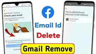 Facebook gamil remove problem 2024 l facebook email remove problem l fb gmail remove problem