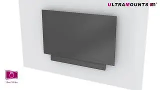 UltraMounts UM504. Установка саундбара с  помощью  кронштейна  UM504