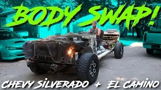 Chopping The Roof OFF!  BODY SWAP EL-CUDA...