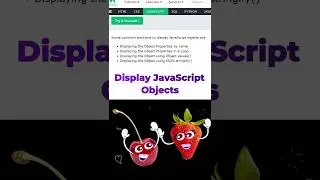 Displaying JavaScript Objects | #javascripttutorial #javascript #Objects #shorts