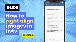Glide Apps - CSS magic to right align images in a list