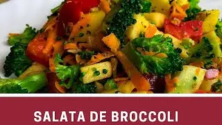 Salata de broccoli crud | Salata detox | Vegan de Romania