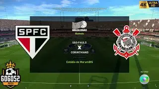 SÃO PAULO X CORINTHIANS | GOGOSZ PATCH 4K60FPS ULTRA REALISTIC GAMEPLAY.