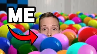 Hide And Seek In 10,000 Balloons!