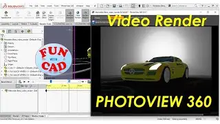 Learn how to RENDER VIDEO using PhotoView 360 in SolidWorks | Basic Video Rendering Tutorial