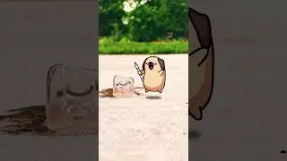 Pug's New Ice Friend (Original Animation Meme) 