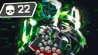 SOLO 22 KILLS WITH CAUSTIC PRESTIGE SKIN! Apex Legends Season 16 Veiled Event Gameplay