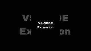 VS-CODE Extension 