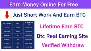 how to earn btc free | just short work and earn money