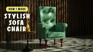 how i made Sofa Chair / Light Effect | Blender 3D model Tutorial