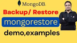 mongorestore demo and examples | MongoDB backup and restore 