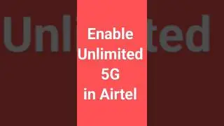 Enable Unlimited 5g Internet in Airtel | #freeinternet #shortsvideo