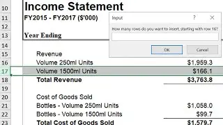 Excel insert multiple rows & fill down