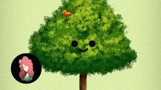 How to happy tree! + pencil - Photoshop tutorial