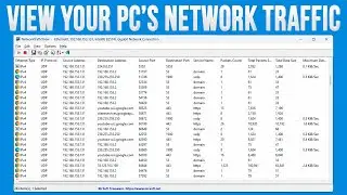 View Your Computer's Network Traffic with the Free Network Traffic View App