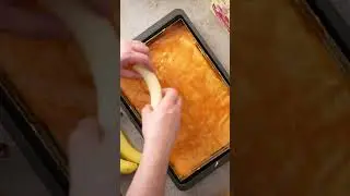 Bananenschnitten #backen #food #kuchen #cake #banane