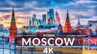 Moscow, Capital Of Russia 🇷🇺 - by drone 4K Ultra HD (60fps)