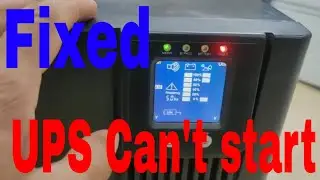 How to fixed UPS (Uninterruptible Power Supply )3KVA can't start up or turn on show error FAULT