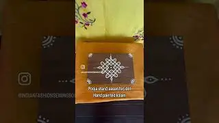 Pooja stand / aasan / seat for god ganesh, ammavaru, with hand painted kolam