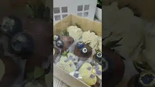 Коробка с прозрачной крышкой 15*15*6см для клубники #клубника