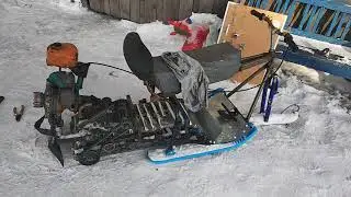 Самодельный снегоход из бензопилы дружба