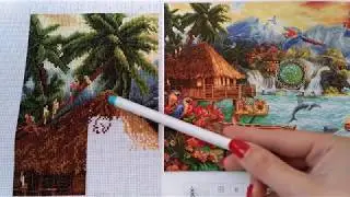 #64 Вышивка крестиком. Процесс LETISTITCH 