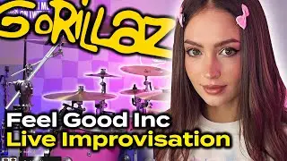 Gorillaz - Feel Good Inc - Drum Cover by Kristina Rybalchenko
