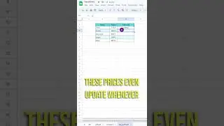 Real time stock price in your #googlesheets  #tips #stocks