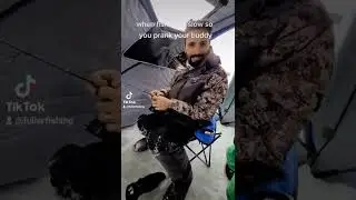 When fishing is slow, you prank a buddy!