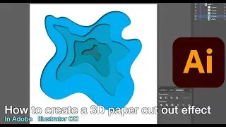 How to create a 3D paper cut out effect in Adobe Illustrator CC