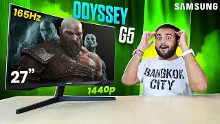 *My First 1440p Curved Gaming Monitor* 🤯 Samsung Odyssey G5 (27 inch)